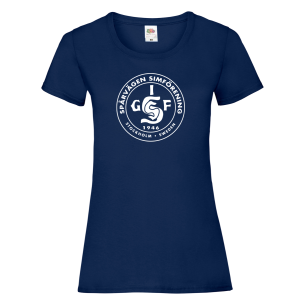 SupporterT-shirt , Bomull Dam Marin